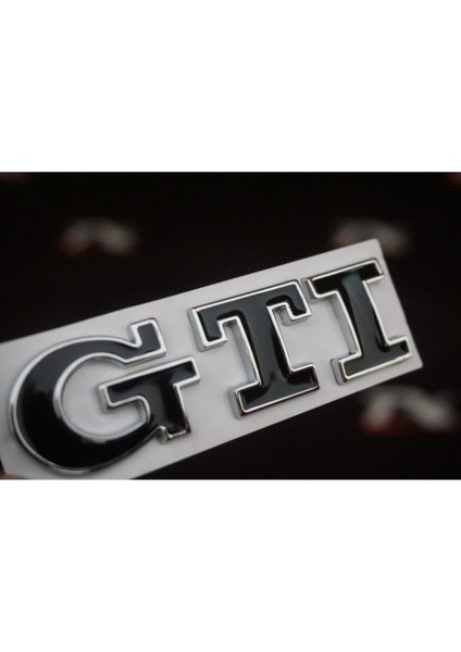Volkswagen Vw Gti Krom Metal Bagaj Logo Uyumlu