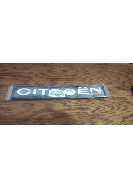 Citroen Bagaj Yazısı 2003 ve Sonrası C3 - C4 - C5 Citroen Arka Bagaj Yazısı Logo Krom 3m 3D