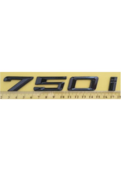750I Siyah Bagaj Yazısı 3A 3D 3ABS