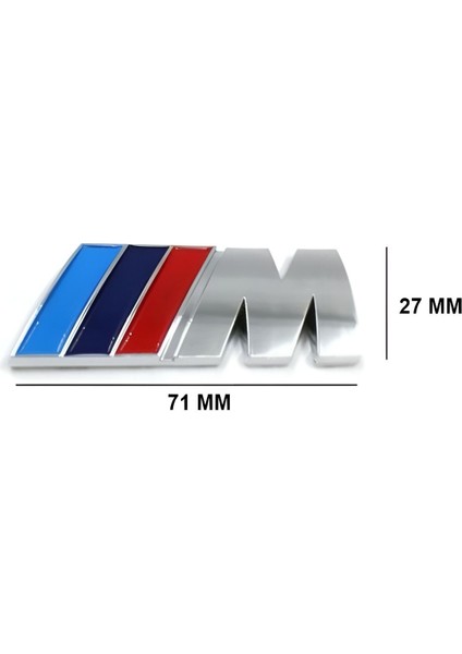 Bmw Tüm Modeller Bagaj Yazısı M Yazı Krom (71MM)