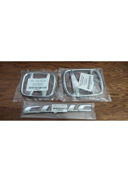 Honda Civic Fd6 2007-2012 Ön Arka Arma Logo Civic Bagaj Yazısı Civic Ön Arka Logo Cıvıc Bagaj Yazısı