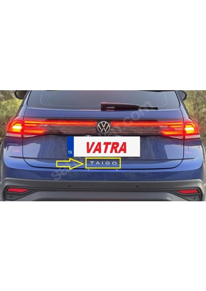 Taigo 1.0 Tsı Style Uyumlu Taıgo Krom Bagaj Yazısı 3m 3D Abs