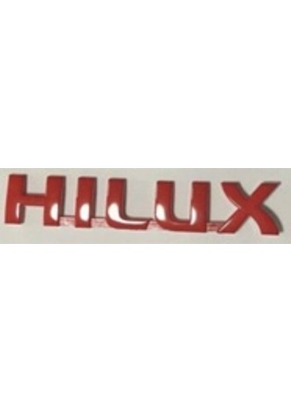 Toyota Uyumlu Yazı Hılux E.m. 30*190 mm R-L Kırmızı