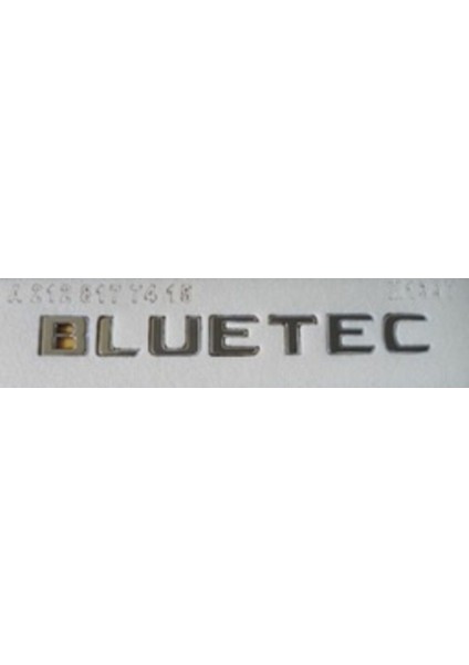 Mercedes Uyumlu Yazı Bluetec Krom