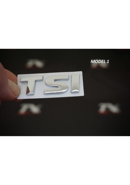 Tsi Bagaj Krom Metal 3m 3D Logo Amblem