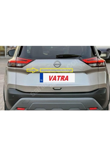 X-Trail 1.5 Dıg-T Skypack 2022-2024 Uyumlu Yeni Nesil X-Trail Krom Bagaj Yazısı 3m 3D Abs