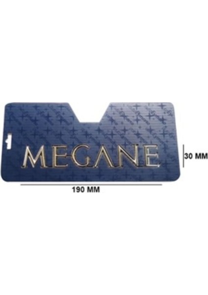Renault Uyumlu Megane Krom Yazı 30*190 mm
