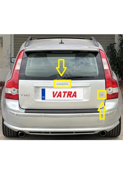 V50 2.5 T5 2006-2007 Uyumlu Volvo ve T5 Bagaj Yazısı Seti