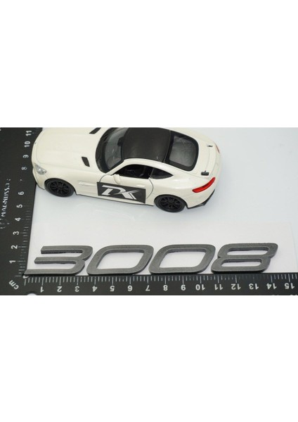 Peugeot Yeni 3008 Bagaj 3m 3D Koyu Gri Abs Yazı Logo fiyatları
