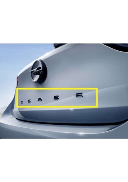 Corsa F Yeni Nesil Siyah Bagaj Yazısı