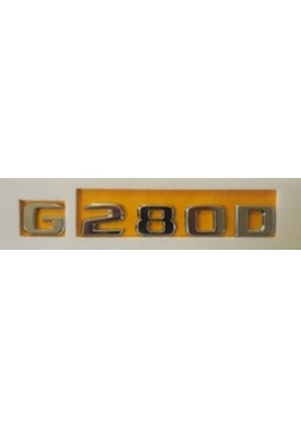 Mercedes Uyumlu Yazı G 280D Krom