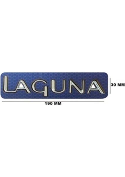 Renault Uyumlu Laguna Krom Yazı 30*190 mm