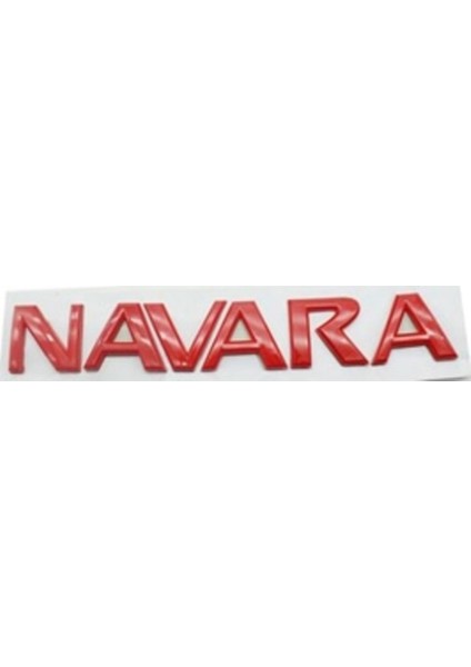Nissan Uyumlu Navara Yazı Kırmızı 3.5*28 cm