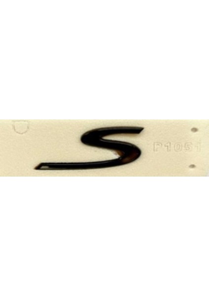 Porsche Uyumlu Yazı S 3.8*8.2 cm Siyah
