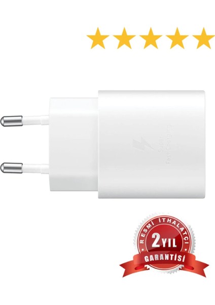 Samsung M-A-S-Note Serisi Uyumlu Typec 25W Hızlı Şarj Aleti Başlık EP-TA800N Senalstore Açık