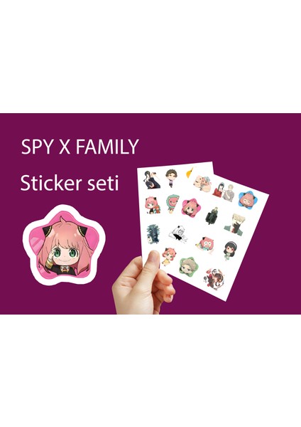 Spy x Family Sticker Seti - Anime Sticker