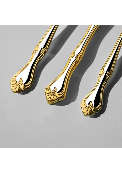 Lalezar Altın Sade 12 Kişilik 72 Parça Deri Kutulu Çatal Kaşık Bıçak Takımı modelleri