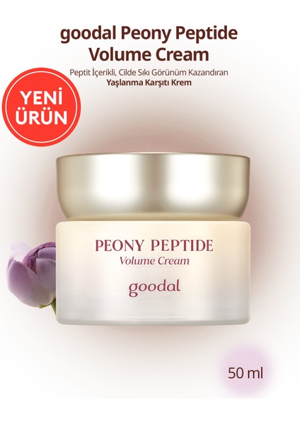 Peptit Içerikli, Cilt Bakım Kremi Goodal Peony Peptide Volume Cream
