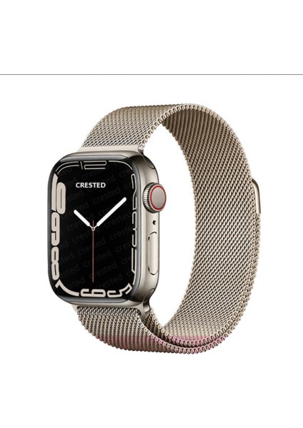 Apple Watch 7 8 45MM Kordon Milano Loop Metal Kordon
