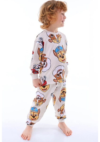 2'li Paw Petrol ve Ekskavatör Desenli Erkek Çocuk Pijama Takımı modelleri