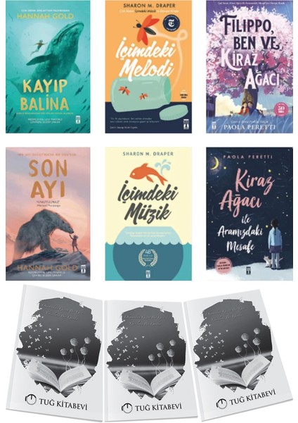 Son Ayı-Içimdeki Müzik-Kiraz Ağacı Ile Aramızdaki Mesafe-Kayıp Balina-Içimdeki Melodi-Filippo, Ben ve Kiraz Ağacı 6lı Set + Hediyeli