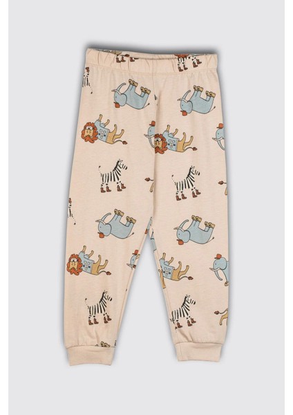 Sevimli Animal (Aslan-Zebra-Fil) Desenli Erkek Pijama Takımı modelleri