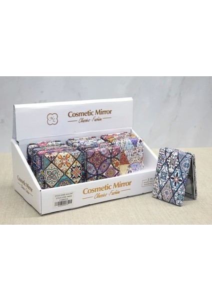 Taşlı El Aynası Dikdörtgen Kalın Model 6