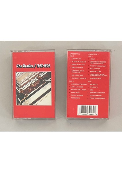 The Beatles 1962-1966 2 Kasetlik Nadir Bulunan Set (Orjinal Dönem Baskı Çift Kaset)
