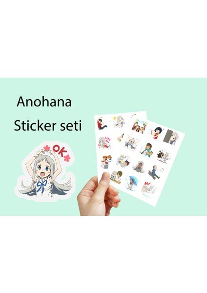 Anohana Sticker Seti -Anime Sticker