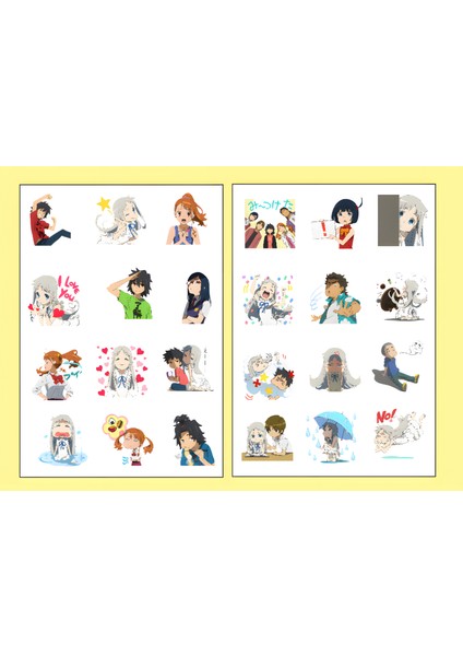 Anohana Sticker Seti -Anime Sticker
