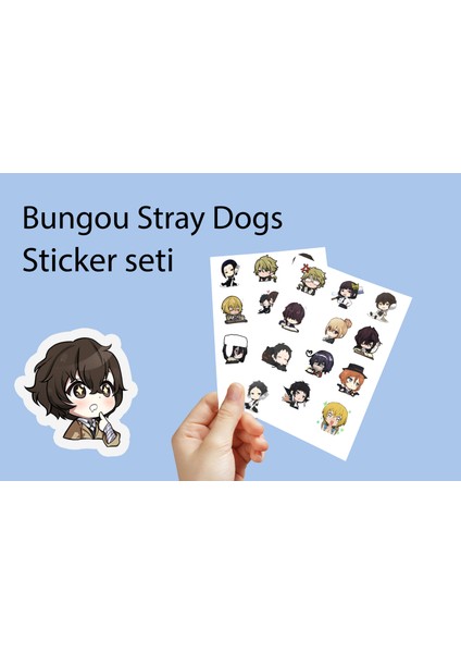 Bungou Stray Dogs Sticker Seti -Anime