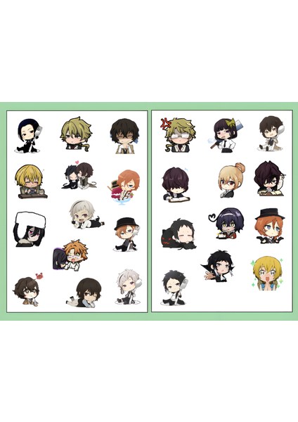 Bungou Stray Dogs Sticker Seti -Anime