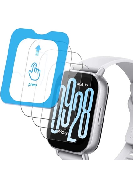 Xiaomi Redmi Watch 5 Active Uyumlu Kolay Uygulama Aparatlı Temperli Cam Ekran Koruyucu