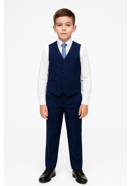 Lacivert Erkek Çocuk Takım Elbise 5 Parça 2-13 Yaş Damatlık, Nikah, Mezuniyet ve Özel Gün Takımı fiyatları