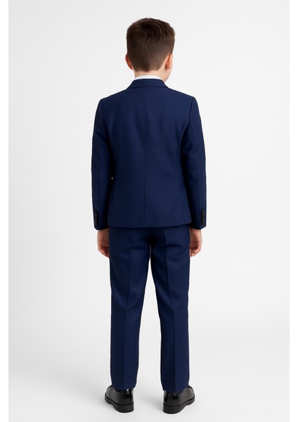Lacivert Erkek Çocuk Takım Elbise 5 Parça 2-13 Yaş Damatlık, Nikah, Mezuniyet ve Özel Gün Takımı indirimleri