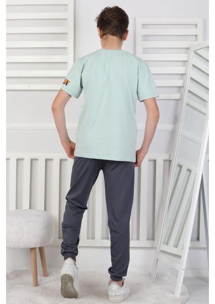 Explore Create Desenli Erkek Çocuk Süprem Kısa Kollu Pijama Takımı indirimleri