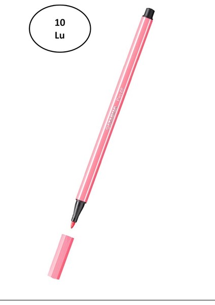 Umut Stabilo Pen 68 Pembe 68/29 10'lu