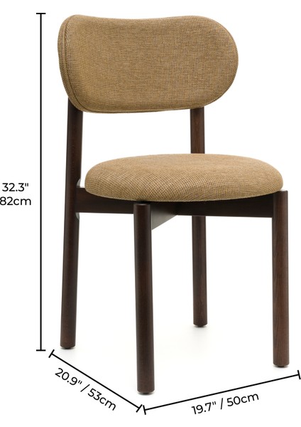 Ocean Ceviz Ahşap 6'lı Mutfak Salon Yemek Odası Sandalyesi indirimleri