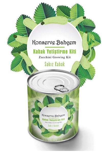 Konserve Bahçem Evde Konservede Sakız Kabak Yetiştirme Kiti