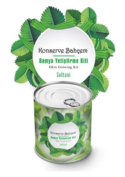 Konserve Bahçem Evde Konservede Sultani Bamya Yetiştirme Kiti