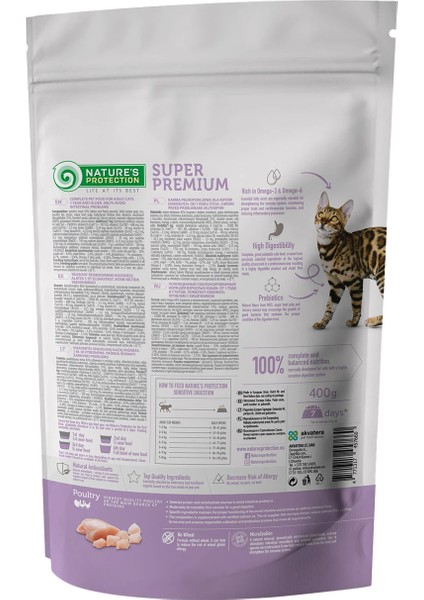 Nature's Protection Sensitive Digestion Kümes Hayvanlı Yetişkin Kedi Maması 400 Gr fiyatları