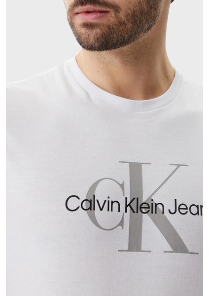 Monogram Logolu Pamuklu Regular Fit Bisiklet Yaka T Shirt LV040EM286YAA Erkek T Shirt LV040EM286 Yaa fırsatları