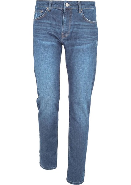 Stretch Denım Mavi Erkek Jean