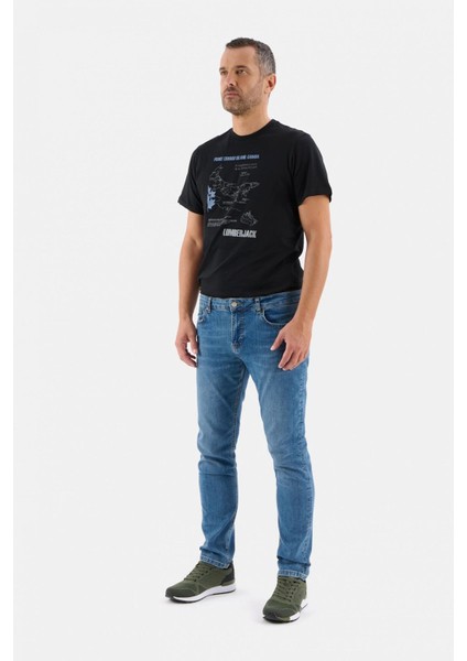 Stretch Denım Mavi Erkek Jean