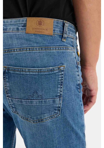 Stretch Denım Mavi Erkek Jean