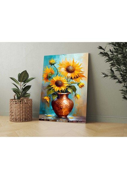 Dekoratif Sarı Çiçekler Kanvas Tablo modelleri