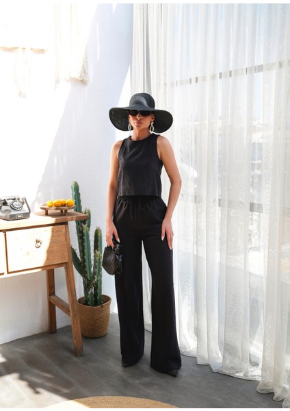 Kadın Keten Bluz ve Pantolon Takım indirimleri