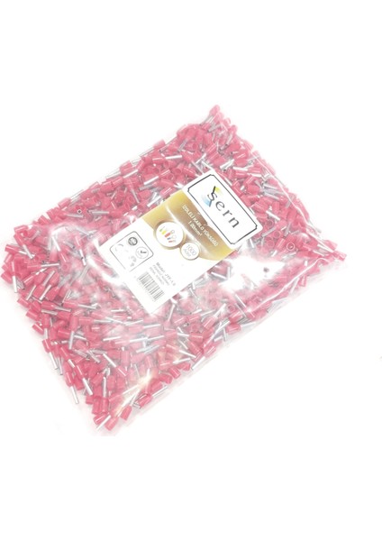 1 mm Tek Girişli Izoleli Kablo Yüksüğü - Fransız Norm - Kırmızı - 1 Paket (1000 Adet) fiyatları