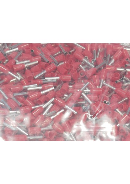 1 mm Tek Girişli Izoleli Kablo Yüksüğü - Fransız Norm - Kırmızı - 1 Paket (1000 Adet) modelleri