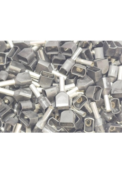 1,5 mm Çift Girişli Izoleli Kablo Yüksüğü – Fransız Norm – Siyah – 1 Paket (500 Adet) modelleri